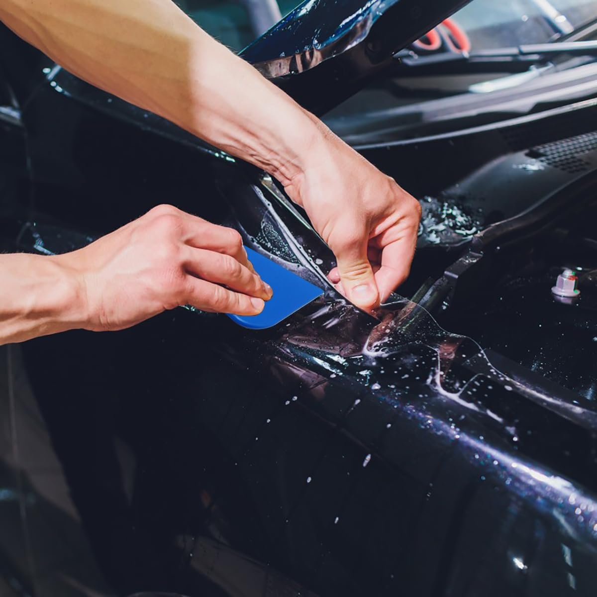 DaKuan Juego de 10 esparcidores de relleno de carrocería automotriz, esparcidor de plástico reutilizable de 6 pulgadas para aplicar rellenos,