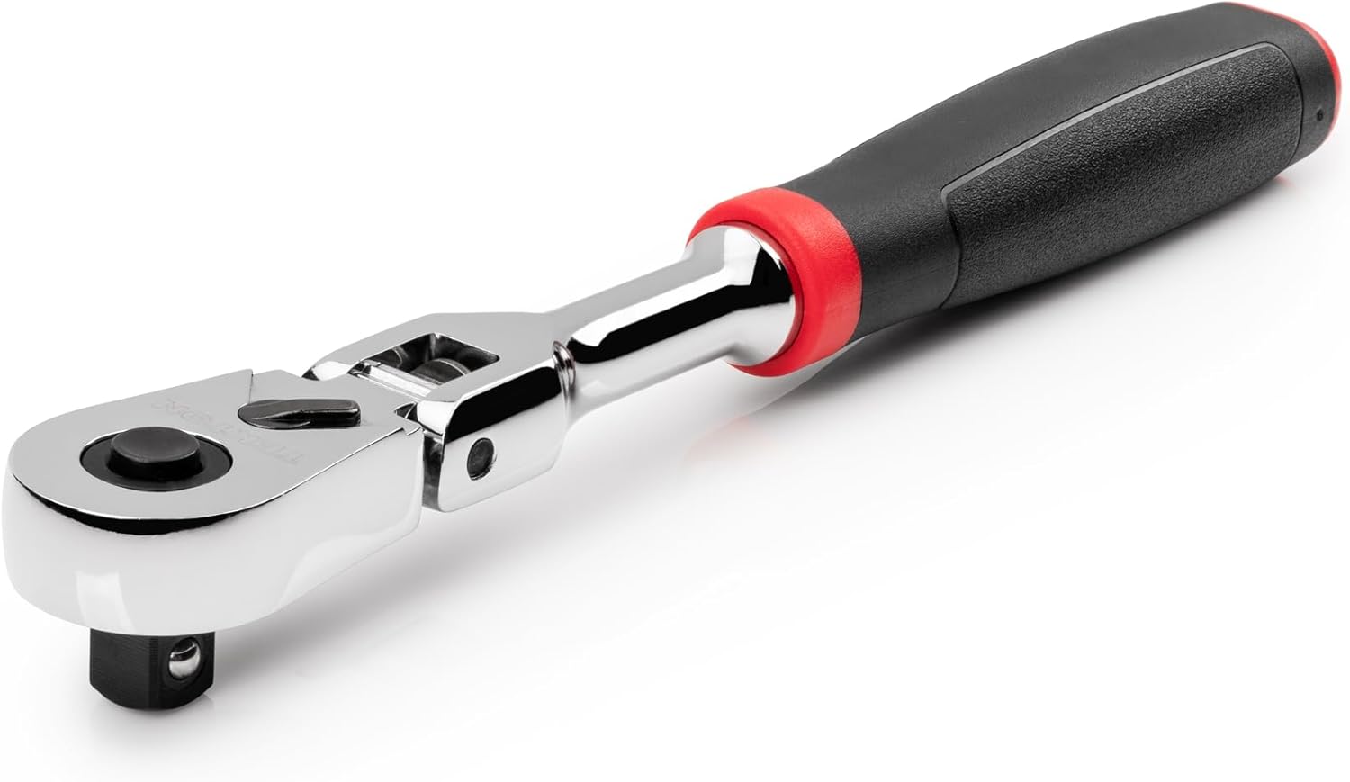 TEKTON Trinquete de agarre cómodo de liberación rápida con cabezal flexible de 38 pulgadas x 8 pulgadas  SRH32108