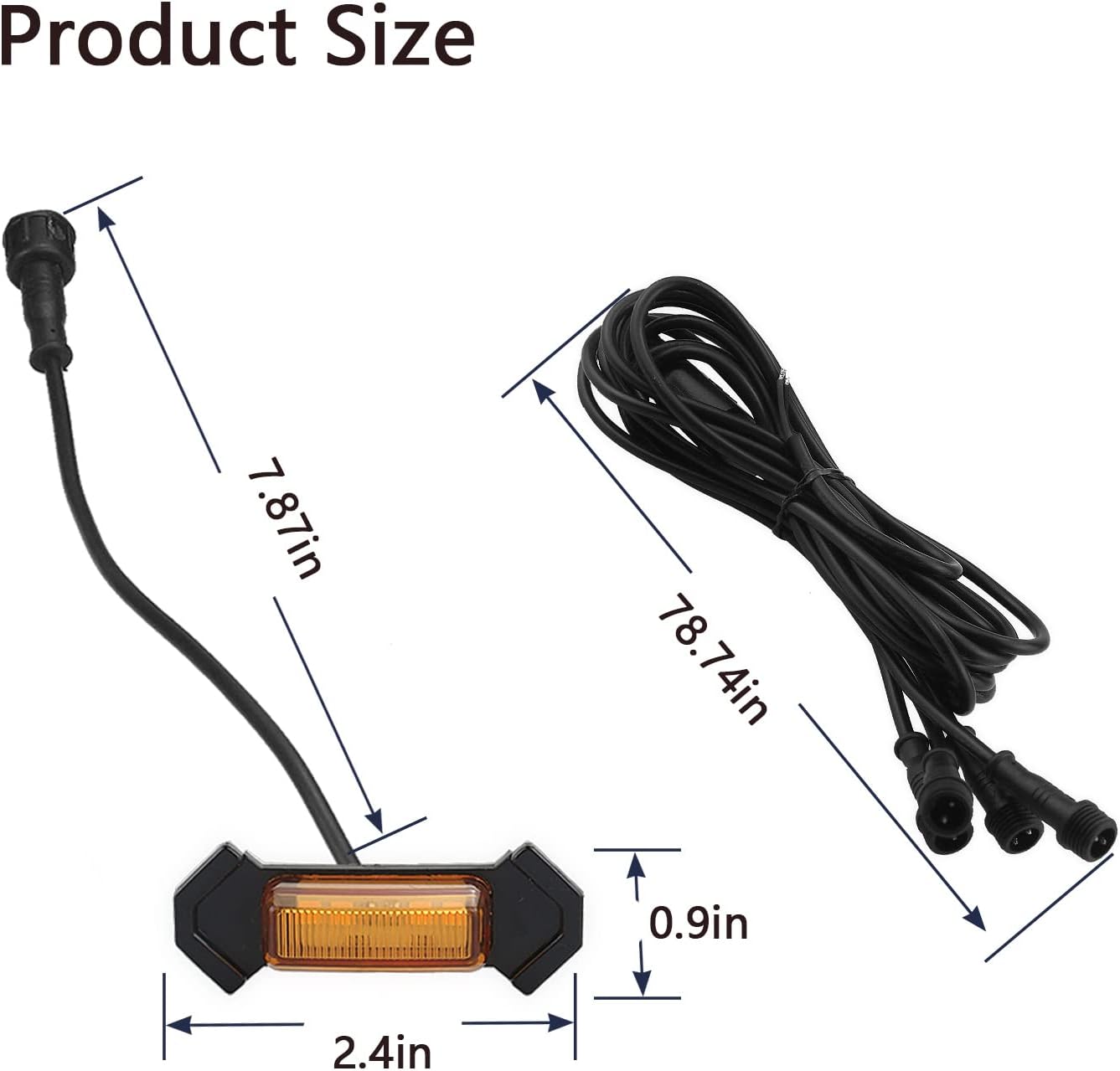 4 luces LED de rejilla para Toyota Tacoma TRD PRO 2016-2023 con fusible y arnés rejilla frontal de malla Raptor luces para Tacoma, carcasa ámbar con