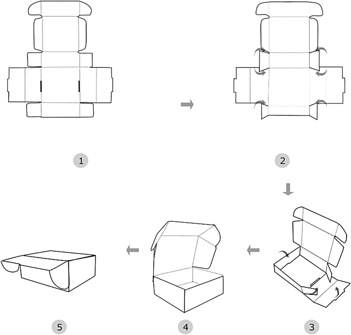 Cajas de envío blancas de 6 x 4 x 1 pulgadas, paquete de 25 cajas para pequeñas empresas, cajas de cartón corrugado para envío, embalaje