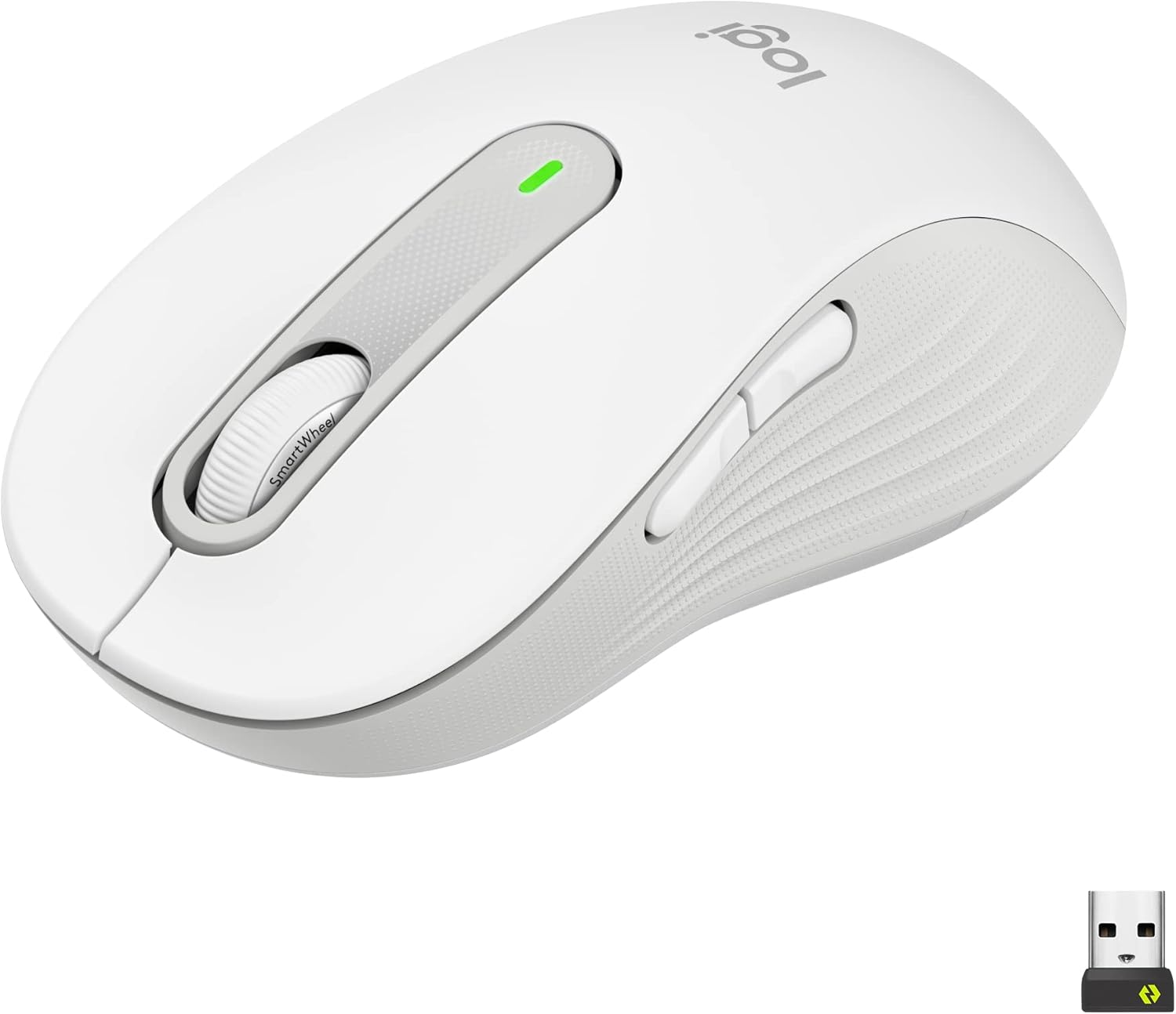Logitech Signature M650 L – Mouse inalámbrico de tamaño completo, para manos de gran tamaño, batería de 2 años, clics silenciosos, botones laterales