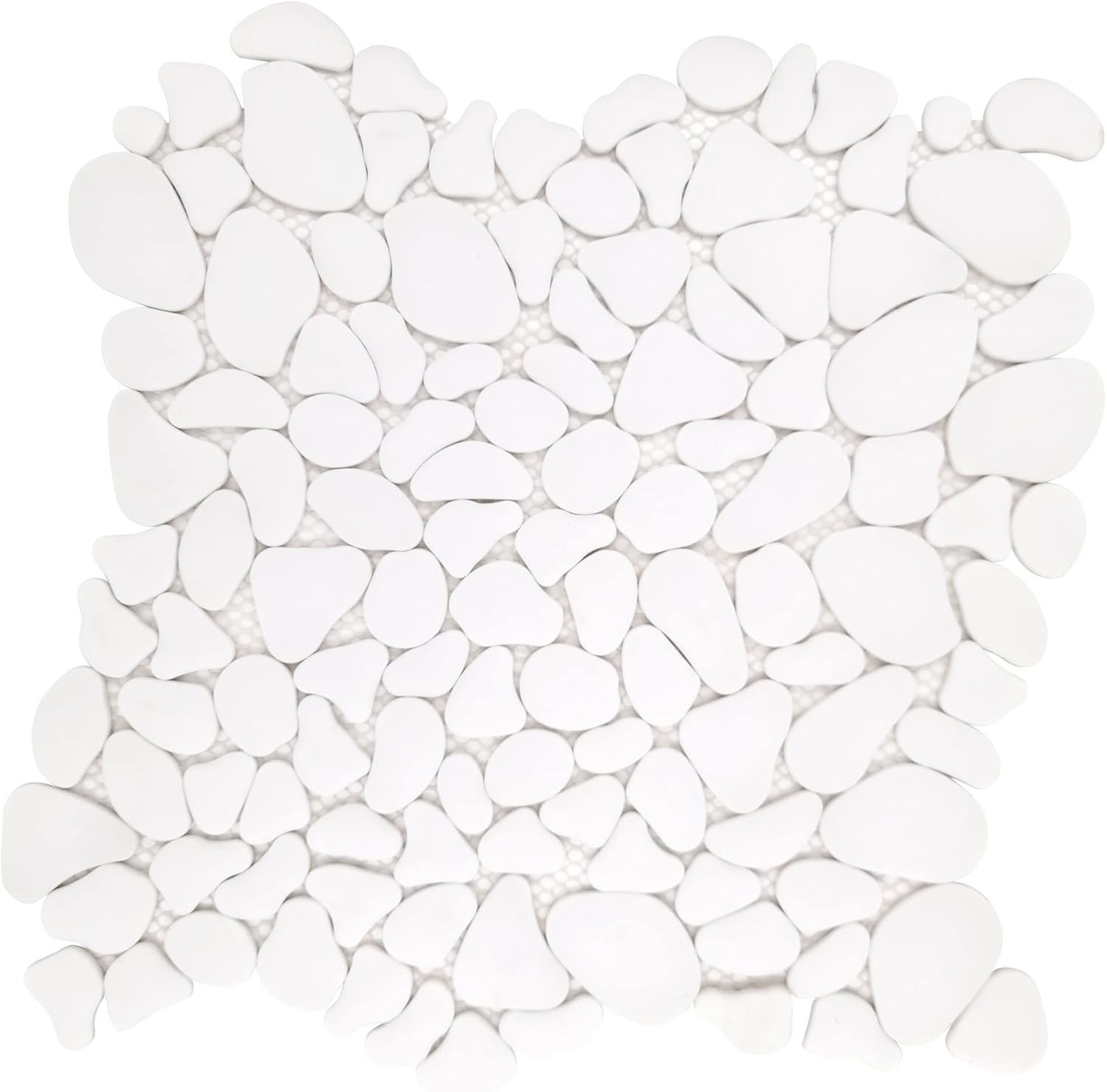 Sunwings Azulejo de guijarros para ducha, borde de piso de cocina, baño, salpicadero de mármol con aspecto de piedra de mármol para pared y piso, 10