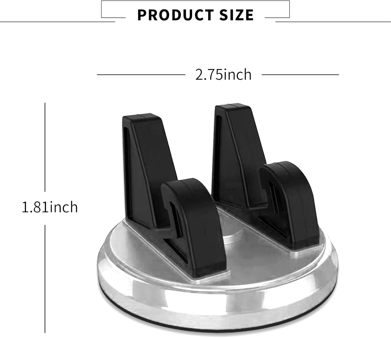 1 soporte para teléfono móvil para tablero de automóvil, giratorio de 360, triangular, estable, antideslizante, base de navegación, accesorios de