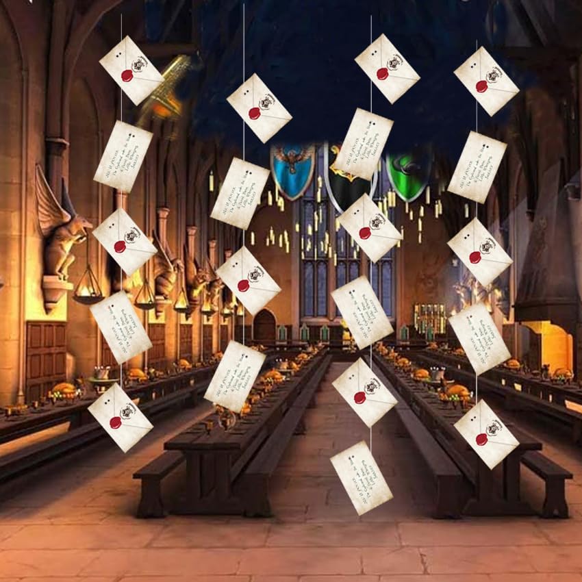 Carteles flotantes de aceptación de magos para decoraciones de Halloween, decoración de bienvenida de magos mágicos para fiesta temática de