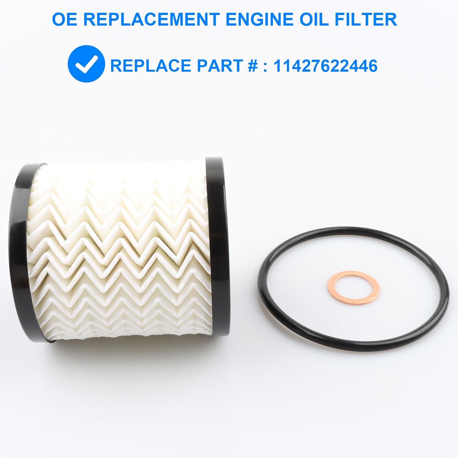 Filtro de aceite, repuesto 11427622446 compatible con Mini Cooper y Mini Cooper S – Mini Cooper 2007-2015, Mini Cooper Countryman 2011-2016, Mini