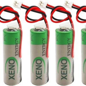 Paquete de 4 baterías de litio XL-060F AA de 3.6 V de 2400 mAh para sistemas de alarma, dispositivos de seguimiento con enchufe Paquete de 4 baterías de litio XL-060F AA de 3.6 V de 2400 mAh para sistemas de alarma, dispositivos de seguimiento con enchufe