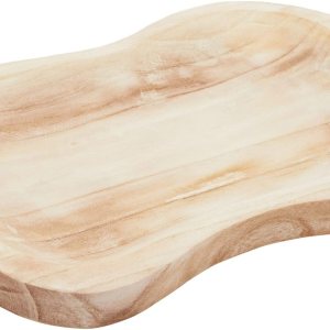 Okuna Outpost Cuencos de madera hechos a mano para decoración, centro de mesa de madera de Paulownia en 8 formas (11 x 16 pulgadas) Okuna Outpost Cuencos de madera hechos a mano para decoración, centro de mesa de madera de Paulownia en 8 formas (11 x 16 pulgadas)