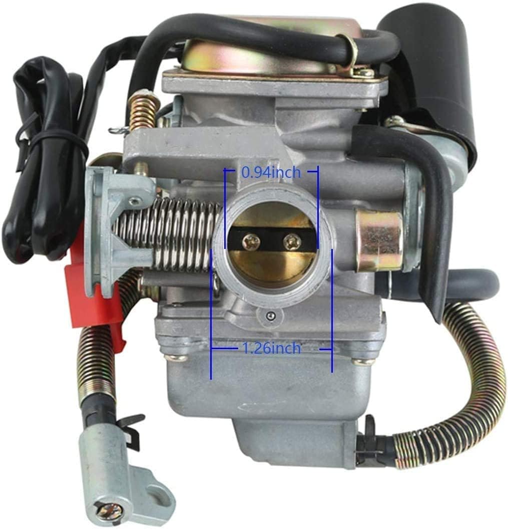 GY6 Carburador de 150 cc para Kazuma Taotao Roketa SunL Baja Eagle ATV Go Kart motocicleta Scooter 4 tiempos GY6 125cc 150cc 152QMI 152QMJ 157QMI