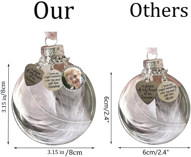 Adornos conmemorativos para la pérdida de la hermana, regalo de condolencias por la pérdida de un ser querido, adornos conmemorativos de Navidad,