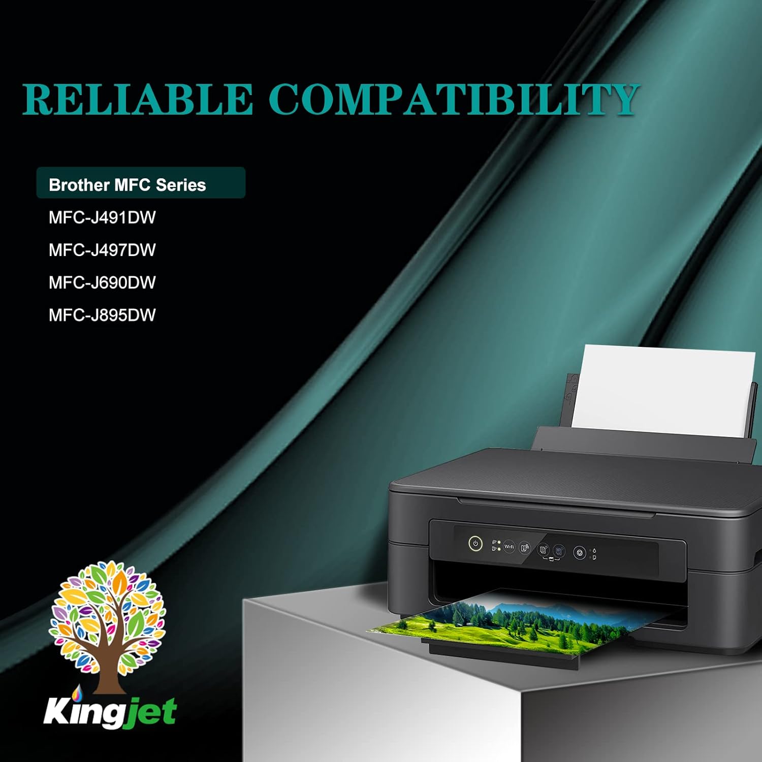 Kingjet Compatible con cartuchos de tinta Brother LC3013, repuesto negro para impresoras Brother LC3013 LC3011 LC 3013 LC 3011 Uso con impresoras