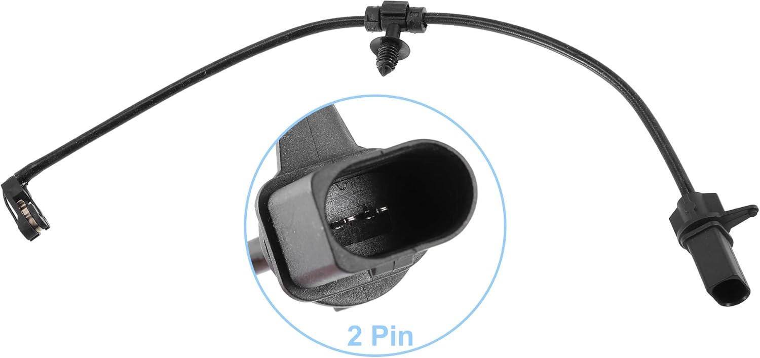 ACROPIX Sensor indicador de desgaste de pastillas de freno trasero para Audi Q5 A6 – Paquete de 1 negro