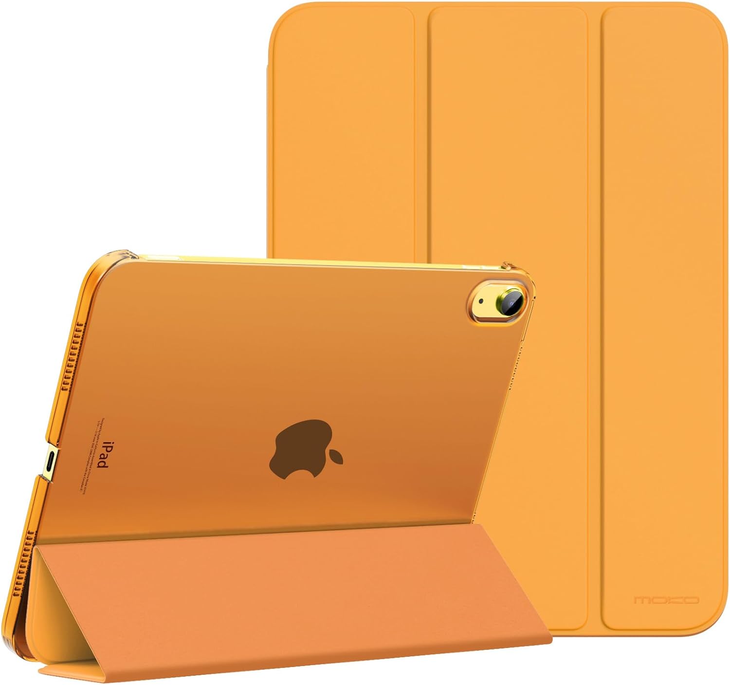 MoKo Funda para iPad de 10. generación 2022, delgada, de policarbonato duro, translúcida, carcasa trasera para iPad de 10.9 pulgadas 2022,