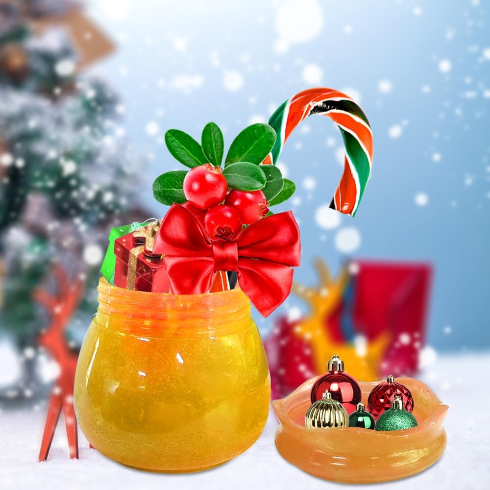 Juego de 3 moldes de silicona para frascos, moldes de resina para tarros de Navidad, muñeco de nieve, árbol de Navidad, moldes de resina con tapa,