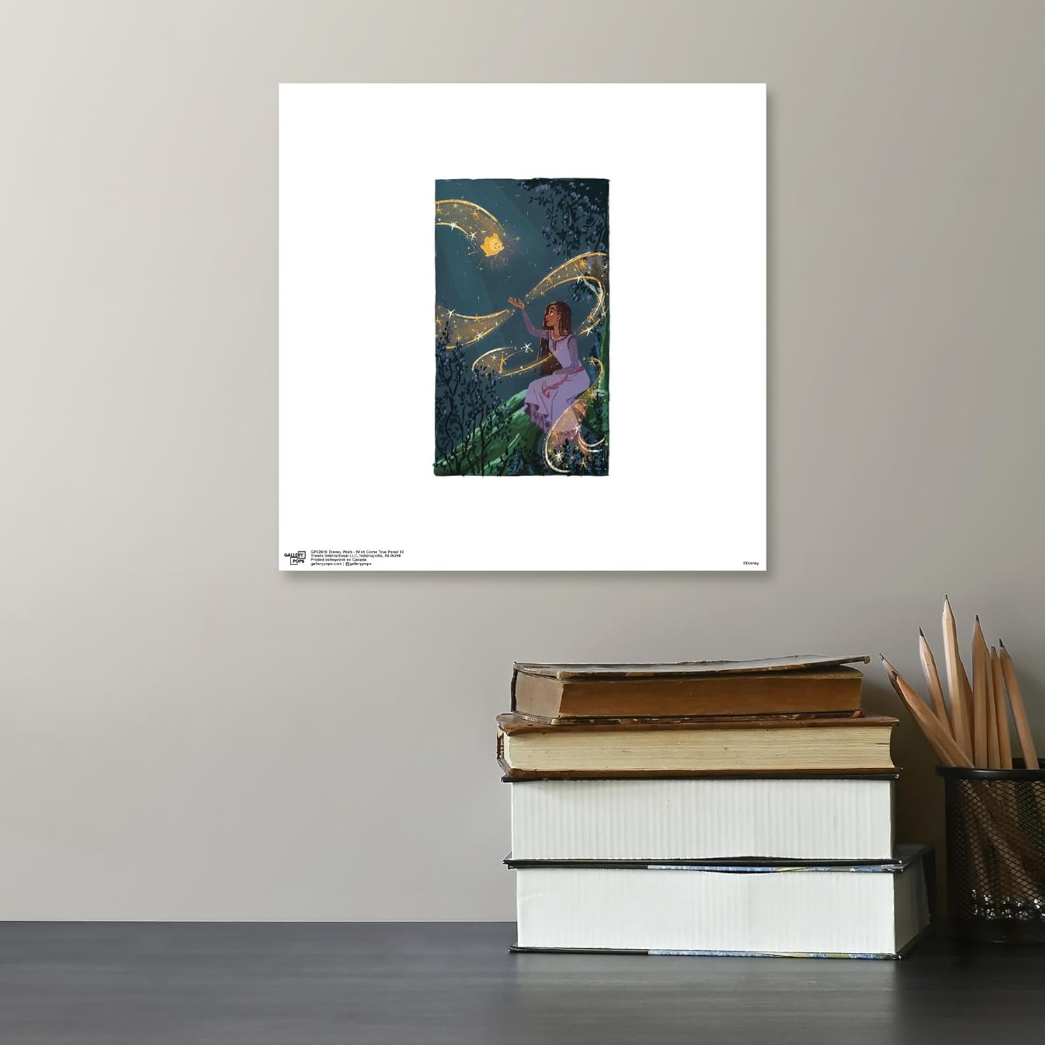 Trends International Gallery Pops Disney Wish – Wish Come True Panel #2 – Póster de pared, 12.00 x 12.00 pulgadas, versión sin marco