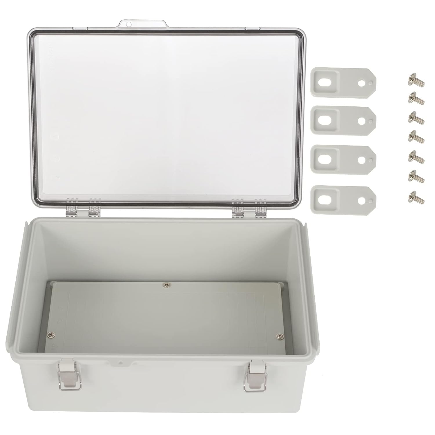 Caja de conexiones ABS plástico IP67 impermeable cajas eléctricas a prueba de polvo recinto eléctrico universal con soporte de pared para proyecto
