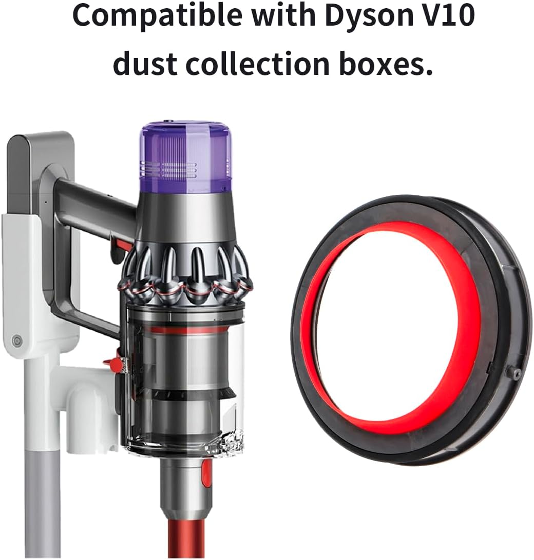 WuYan Anillo de sellado fijo superior de repuesto para aspiradora Dyson Cyclone V10 SV12, accesorios de repuesto para cubo de polvosuciedad.