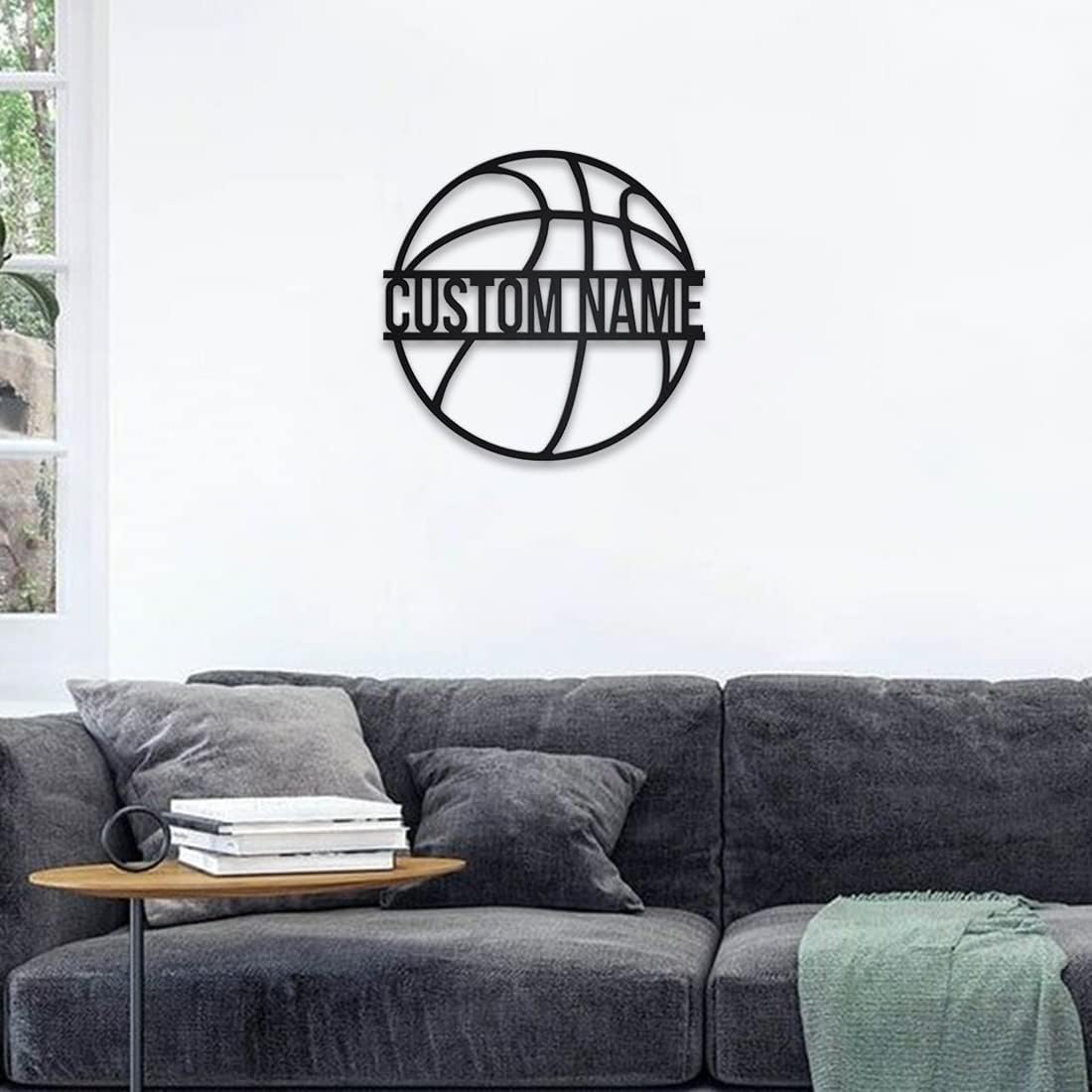 Regalos personalizados de baloncesto para niños, letreros de nombre de jugador de baloncesto personalizados, decoración única, lámpara LED, luz
