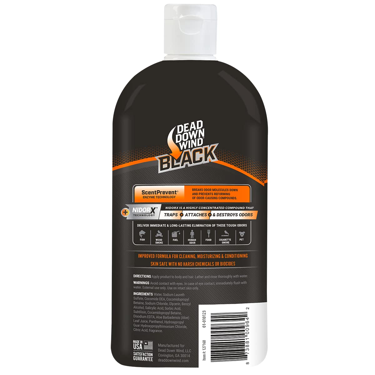 Dead Down Wind Black 3 en 1 Gel de baño, champúacondicionador – 16 oz.