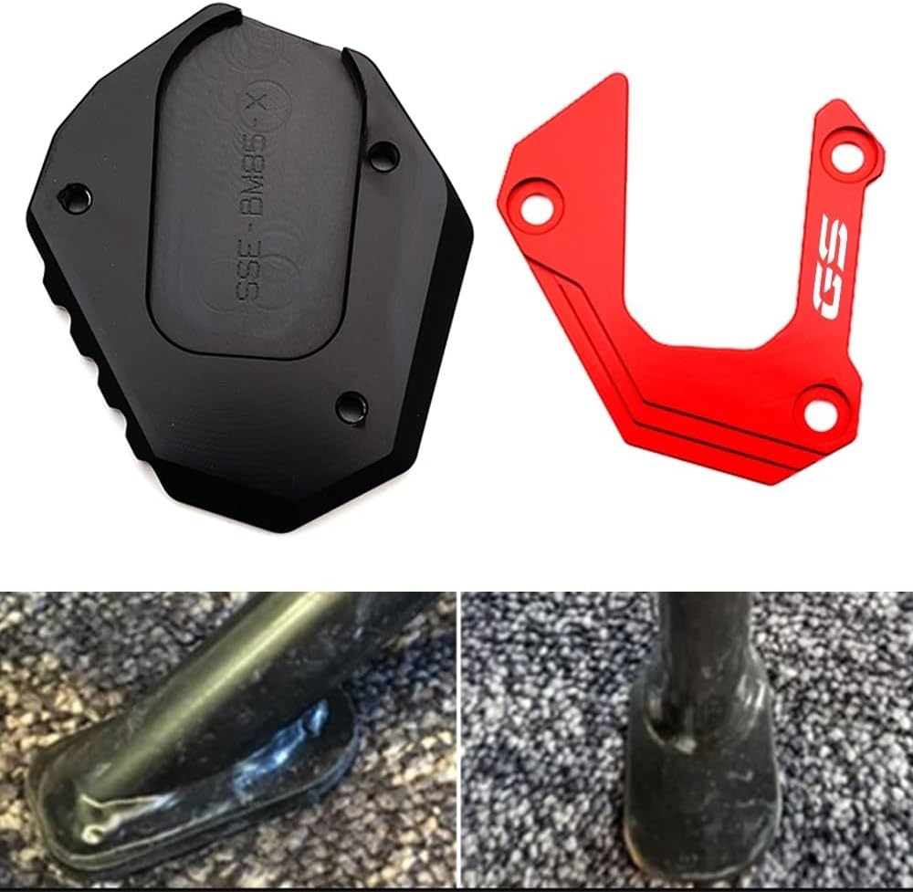 Motorcycle Side Stand pad for B&MW F850GS F750GS F 750 850 GS Adventure 2018 2019 2020 2021 2022 Motorcycle Key Chain CNC Kickstand Side Stand