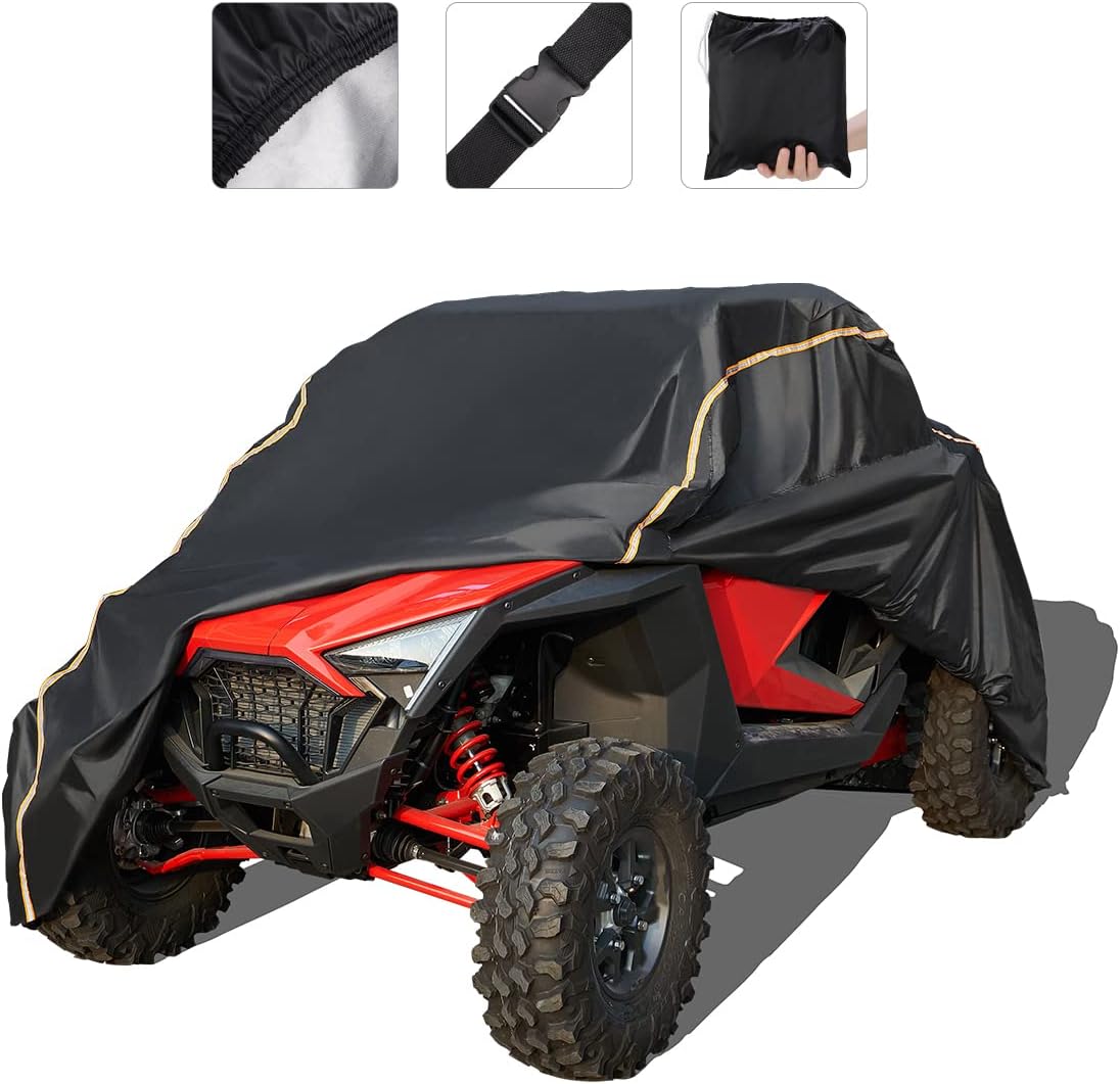 Funda RZR PRO XP, KEMIMOTO para UTV, impermeable, para todo tipo de clima, con tiras reflectantes, compatible con Polaris, Can-Am, Kawasaki, CFMOTO,