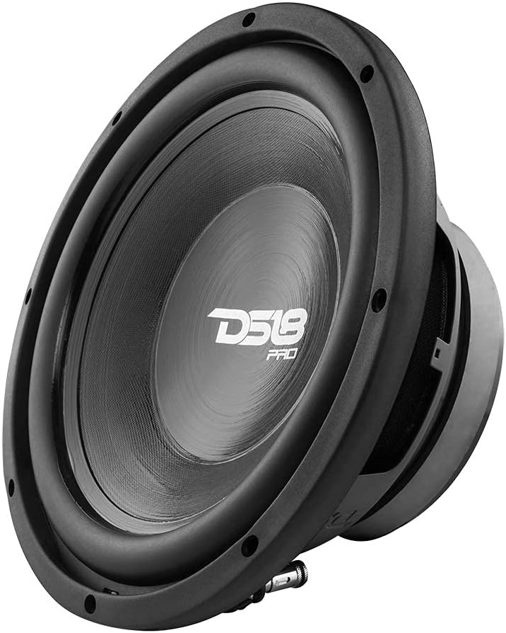 DS18 PRO-W10.4S – Altavoz woofer de 10 pulgadas, cono resistente al agua, 700 W de potencia máxima, 4 ohmios SVC, perfecto para aplicaciones de