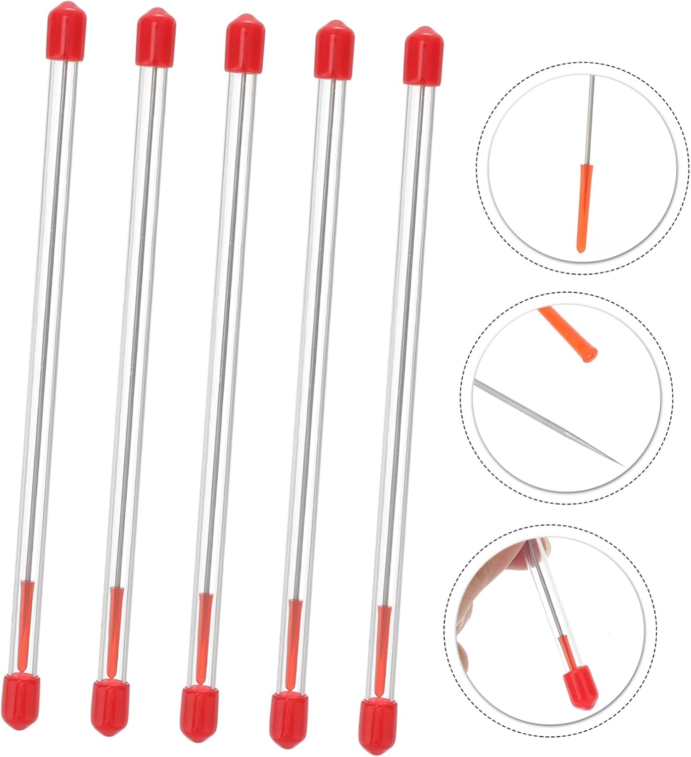 5 unids 0.012 in aguja para aerógrafo aerógrafo aguja aerógrafo piezas aerógrafo aguja fluido puntas aerógrafos aguja reemplazo aerógrafo accesorios