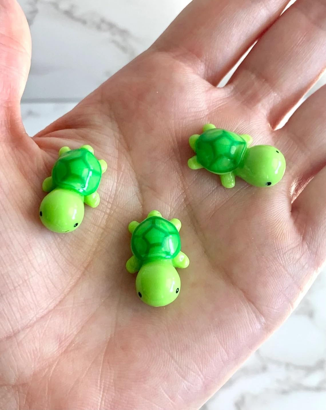 Mini tortuga de resina, casa de muñecas, tortuga de resina en miniatura, juguete de terrario de hadas de jardín, mini decoración de paisajismo (2