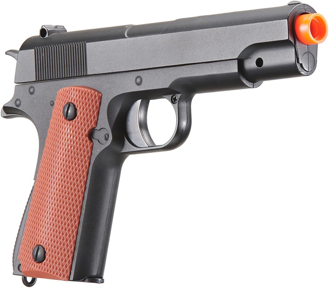 1911 Alloy Series Spring Airsoft Pistola (Color NegroMarrón)