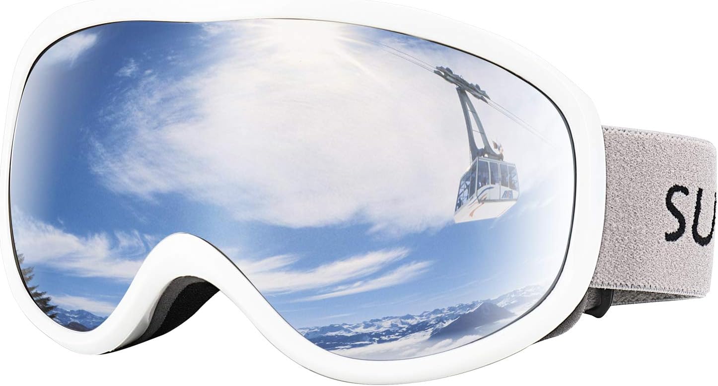 Supertrip – Lentes de esquí para nieve, 100% antivaho, protección UV, snowboard, esquí