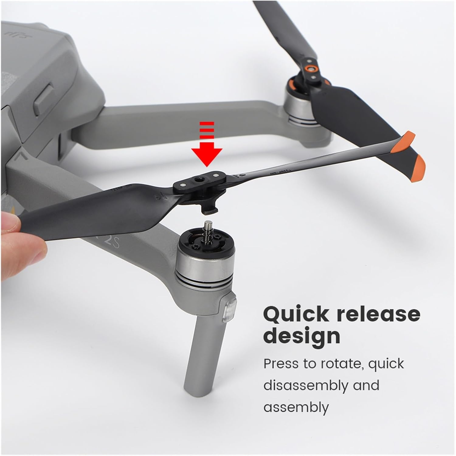 (10Pcs) Drone Propellers for Air 2S Low Noise Spare Blades Replacement Quick-Release Props for D-JI Mavic Air 2 Accessory (Color  10pcs(Silver))