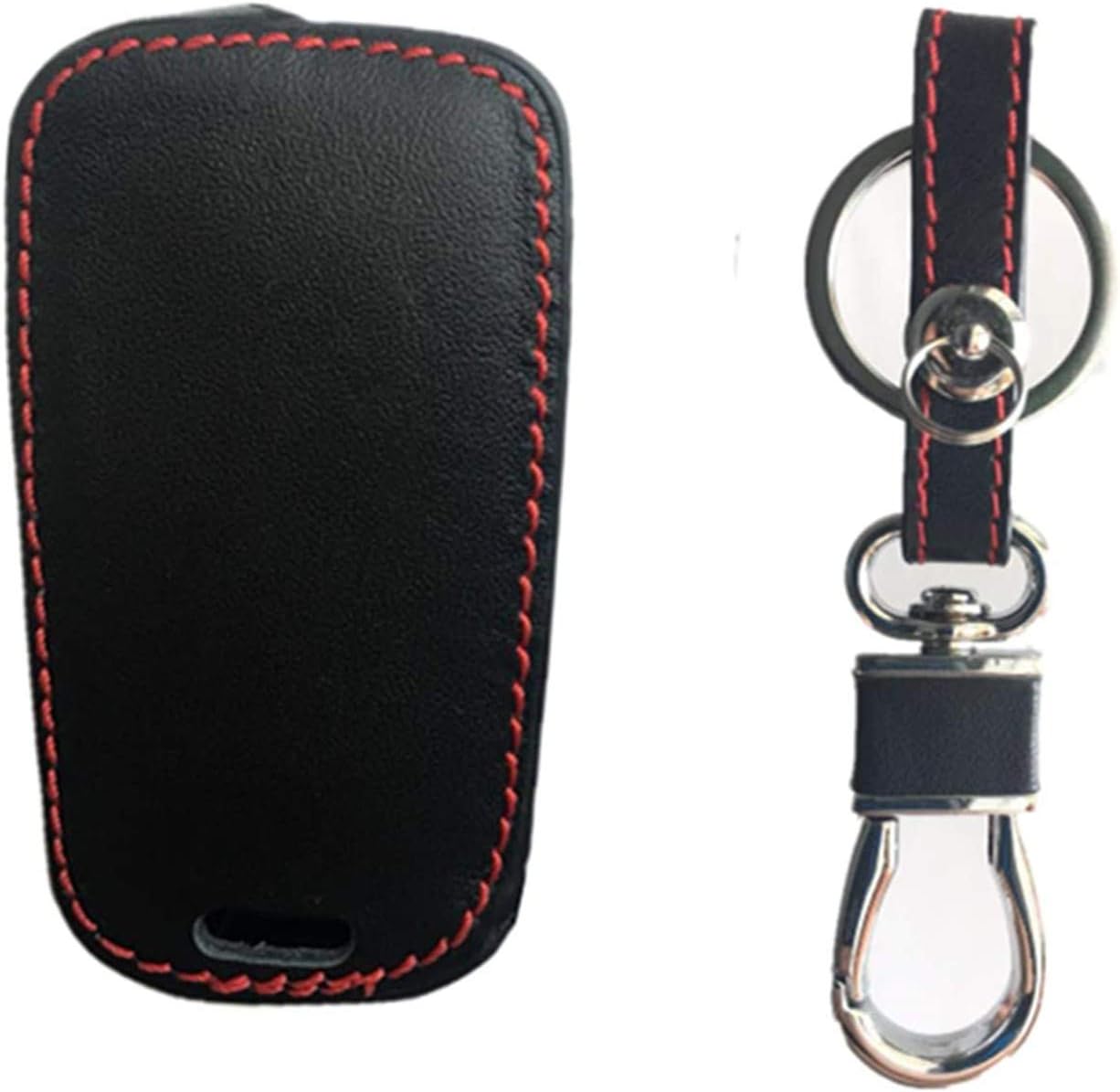 KAWIHEN Funda de cuero para llavero compatible con Chevrolet Equinox Sonic GMC Terrain OHT01060512 2013 2014 2015 2016 2017 AVL-B01T1AC 20835402