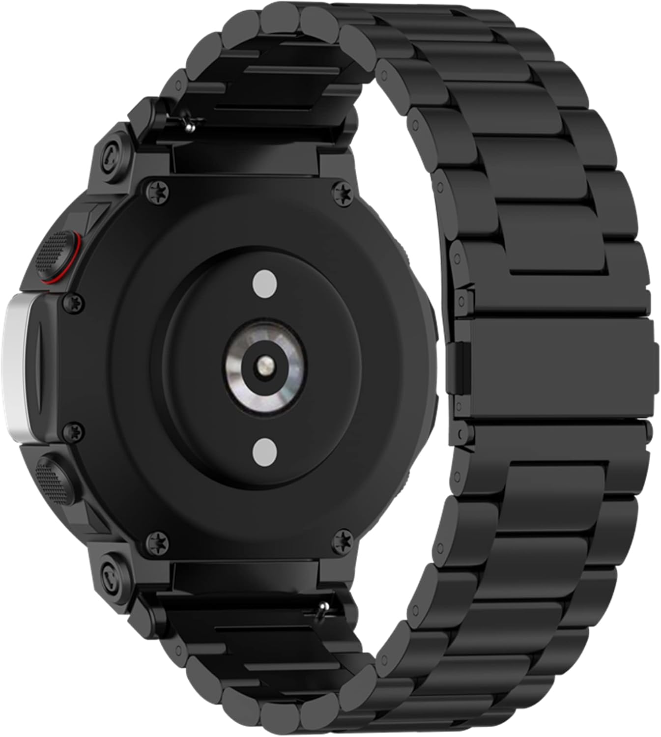 Demupai Correa de repuesto de metal compatible con Amazfit T-Rex 2 Smartwatch solo
