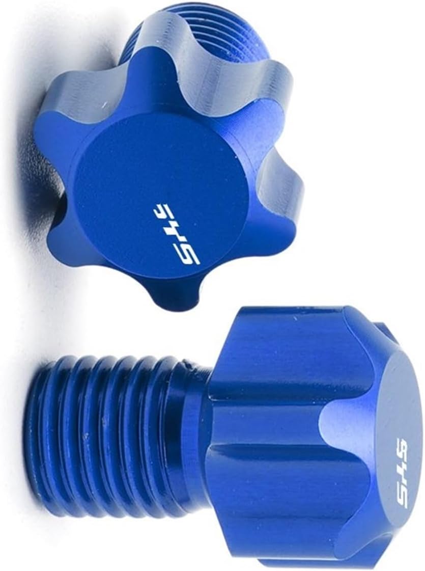 Hole Plugs for Kawasaki for Versys 1000 for Versys1000 2012 2013 2014 Mirrors Hole Plug Screws Caps Thread Bolt M10X1.25 (Color  A Blue)