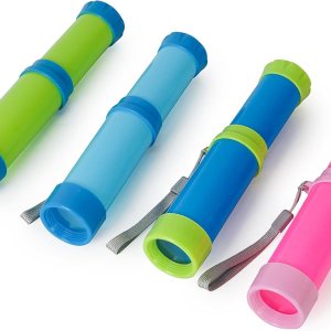 Luwint Telescopio de bolsillo de juguete para niños, paquete de 4 telescopios piratas portátiles, juguetes monoculares de ciencia retráctil, juguete Luwint Telescopio de bolsillo de juguete para niños, paquete de 4 telescopios piratas portátiles, juguetes monoculares de ciencia retráctil, juguete