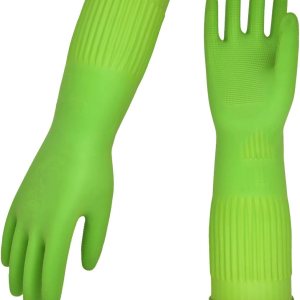 Vgo… Dishwashing Gloves, Reusable Household Gloves, Kitchen Gloves, Long Sleeve(Green) Vgo… Dishwashing Gloves, Reusable Household Gloves, Kitchen Gloves, Long Sleeve(Green)