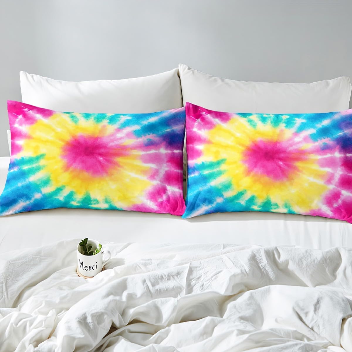 Juego de sábanas de plumón de pavo real para niños, niñas, adolescentes, con estampado de plumones, transpirable, estilo bohemio, decoración de la
