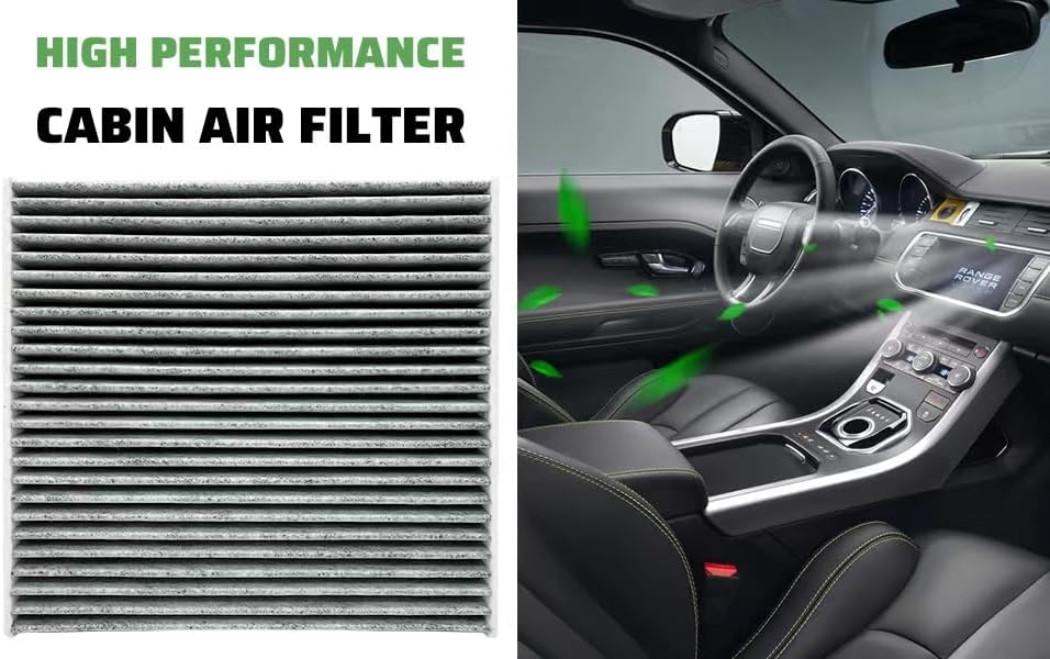 Paquete de 1 filtro de aire de cabina QTC150 para Expedition, F150, F250 SUPER DUTY, F350 SUPER DUTY, F450 SUPER DUTY, F550 SUPER DUTY, reemplaza