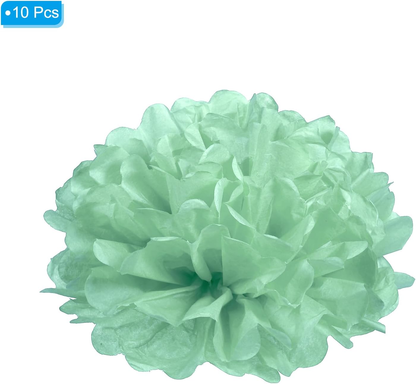 PATIKIL Pompones de tela de 4 pulgadas, paquete de 10 bolas de flores de papel para boda, despedida de soltera, cumpleaños, despedida de soltera,