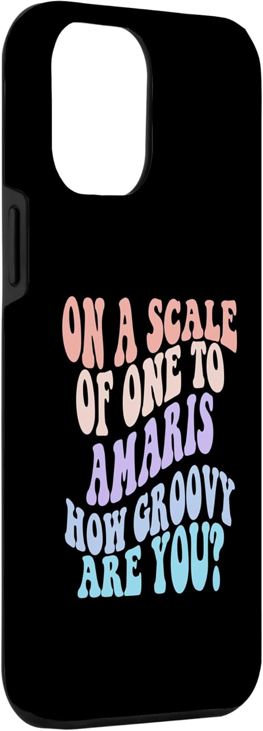 iPhone 14 Pro Max AMARIS Cute Retro Girls Groovy AMARIS Personalized Name Case