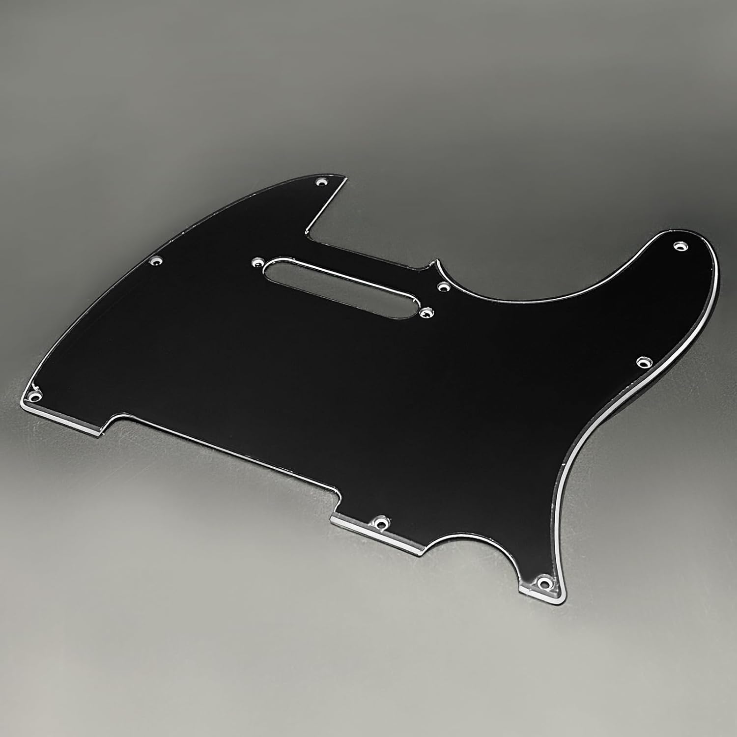 SAPHUE TL Pickguard – Agujero de recogida de bobina individual de 3 capas, agujero de 8 tornillos, placa de rascar para guitarras eléctricas estilo