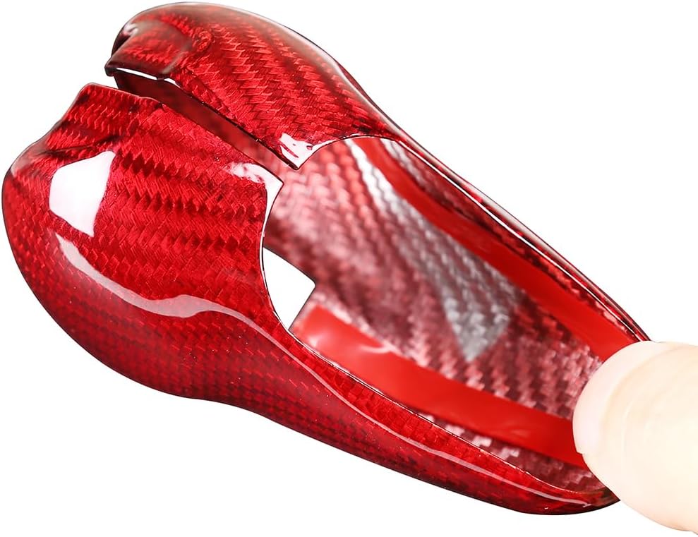 Coche de fibra de carbono real cambio cabeza perilla decoración cubierta cubierta protector apto para Porsche Boxster Cayman Macan Panamera 911 718
