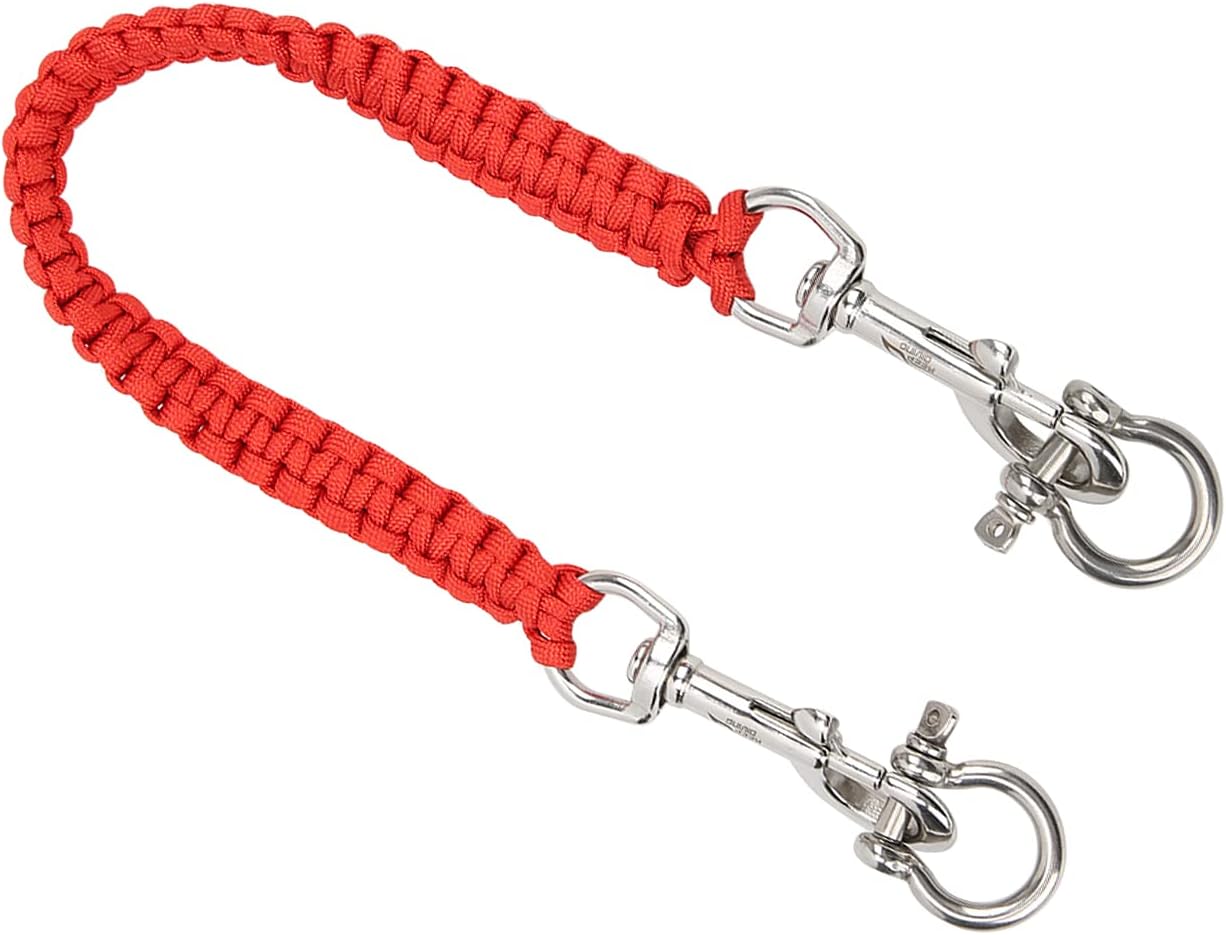 VGEBY Cordón para cámara de buceo, 360 grados retráctil flexible de rotación de la cámara de la vivienda de llevar el cordón de buceo Accesorios de