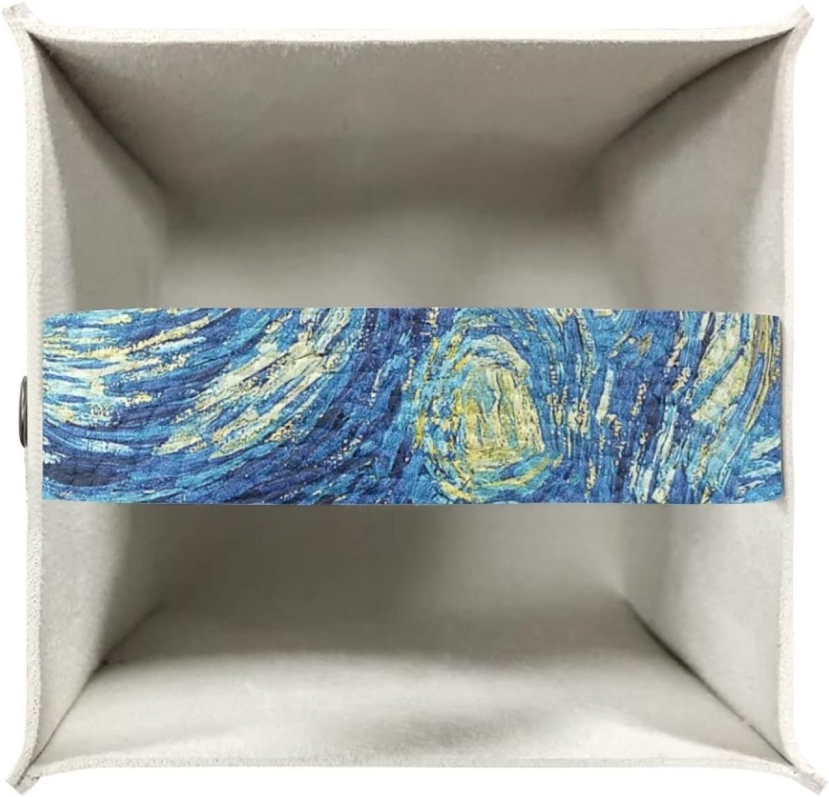 DISNIMO Van Gogh – Funda cuadrada de piel sintética para caja de pañuelos de noche estrellada, impermeable, decorativa, cuadrada, para mesa,
