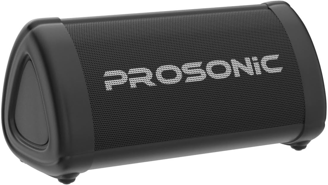 Prosonic BT3 – Altavoz Bluetooth inalámbrico portátil con sonido estéreo de 10 W y refuerzo de graves – Sonido rico y graves intensos – Bluetooth