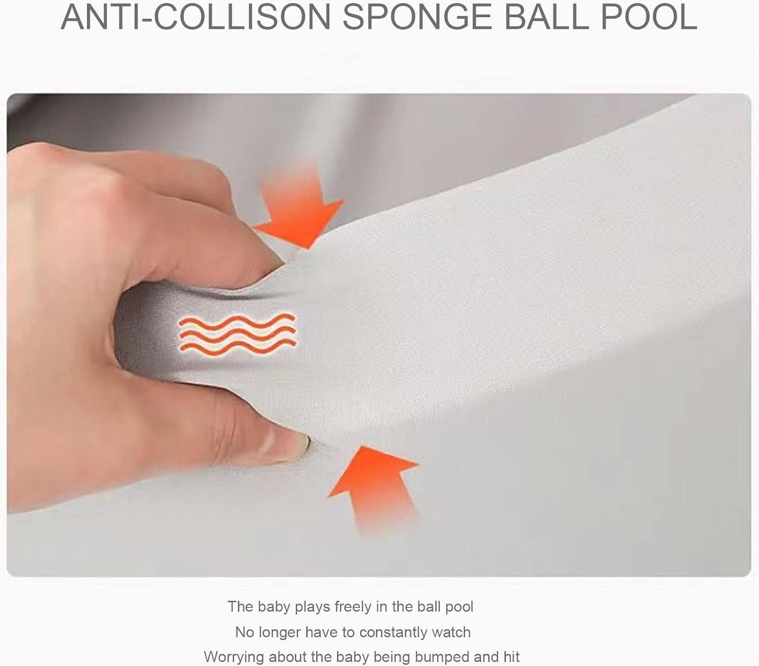 monleelnom Piscina de bolas de espuma para niños pequeños, corralito de juegos para bebés, piscina suave y redonda, diseño fácil de limpiar o