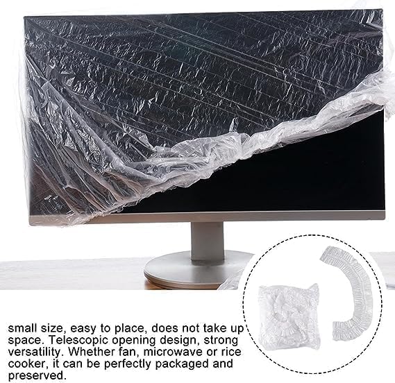 10 piezas de cubierta transparente gruesa desechable para electrodomésticos, fundas protectoras universales a prueba de polvo, para tostadora,
