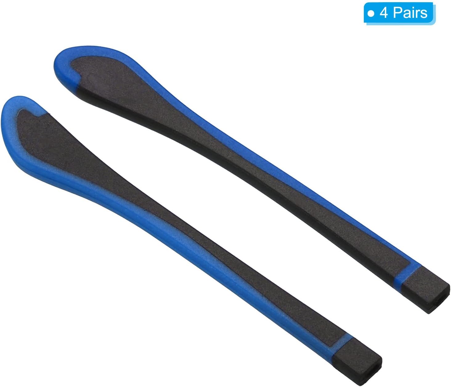 PATIKIL Puntas de extremo de gafas, gafas antideslizantes para orejas de calcetín de oído, manga de tubo de silicona para patas cuadradas de metal