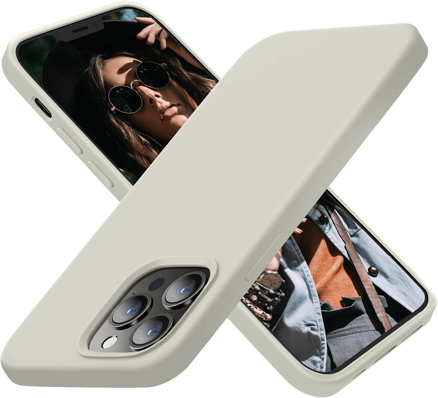 Cordking – Funda protectora de silicona diseñada para iPhone 13, ultra delgada, a prueba de golpes con forro de microfibra suave antiarañazos, de