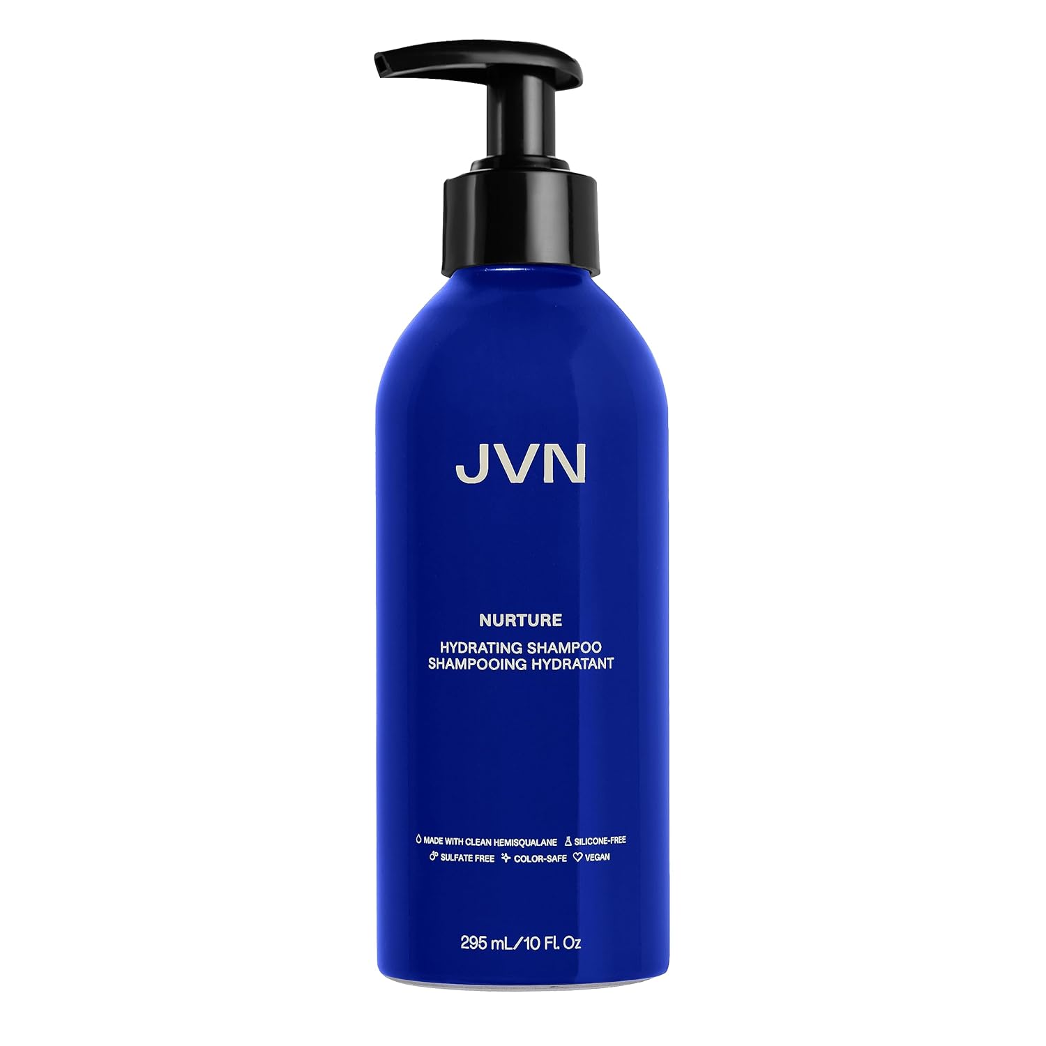 JVN Champú hidratante Nurture  Nuevo y mejorado  Champú hidratante instantáneo y nutritivo profundo para cabello seco (10 onzas líquidas)