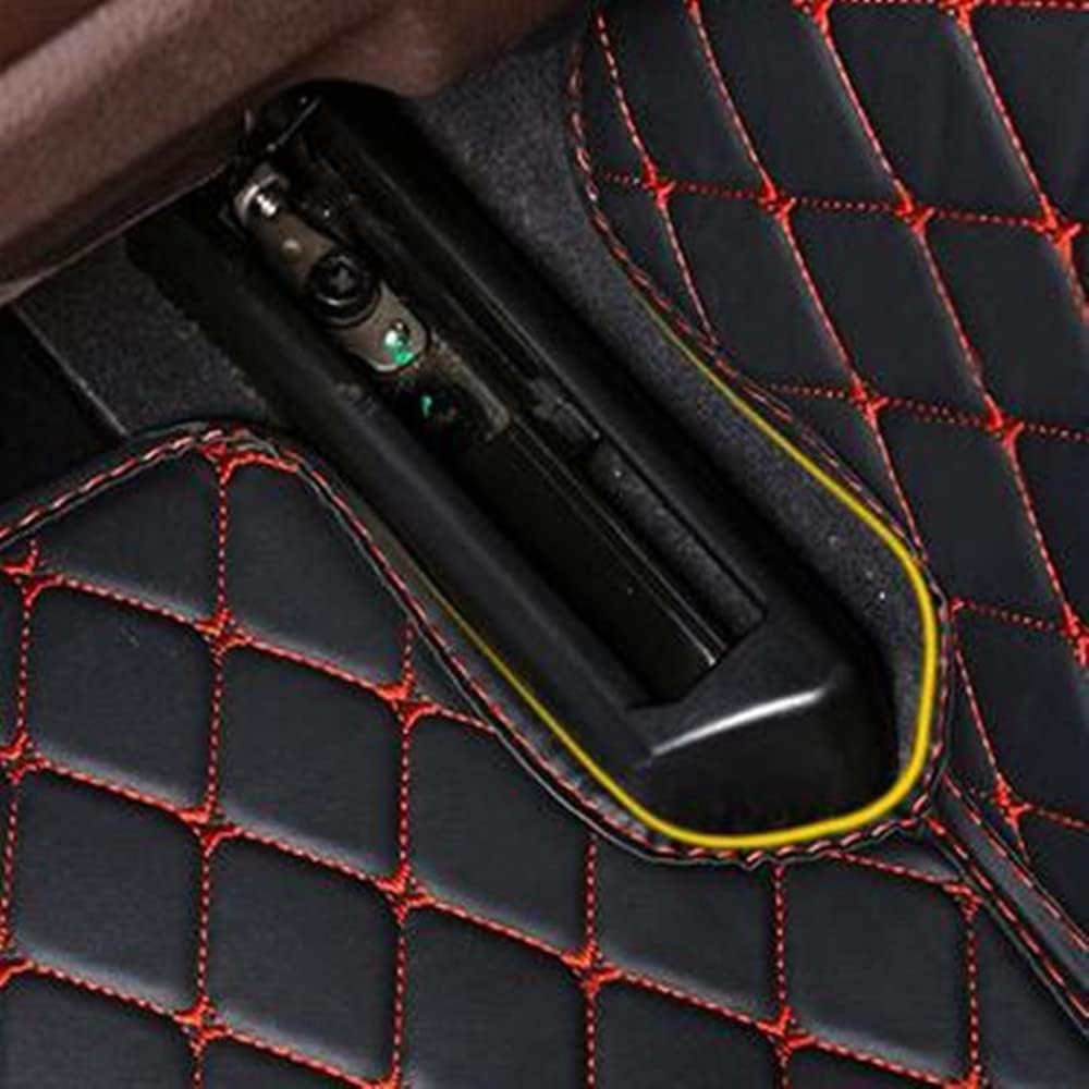 NYMCAR Alfombrillas de lujo personalizadas para automóvil compatibles con Mercedes Benz todos los modelos 1998-2023 (rojo)